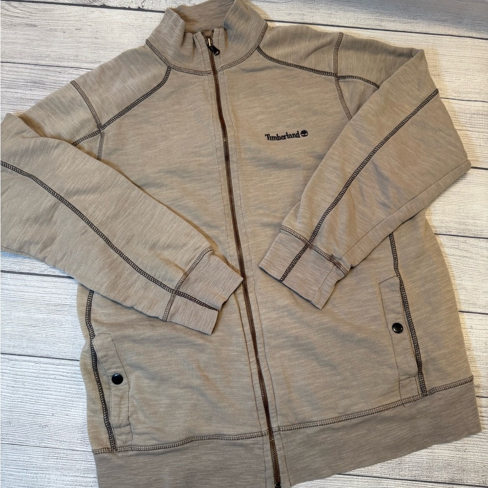 Timberland Light Brown Zip-Up Jacket